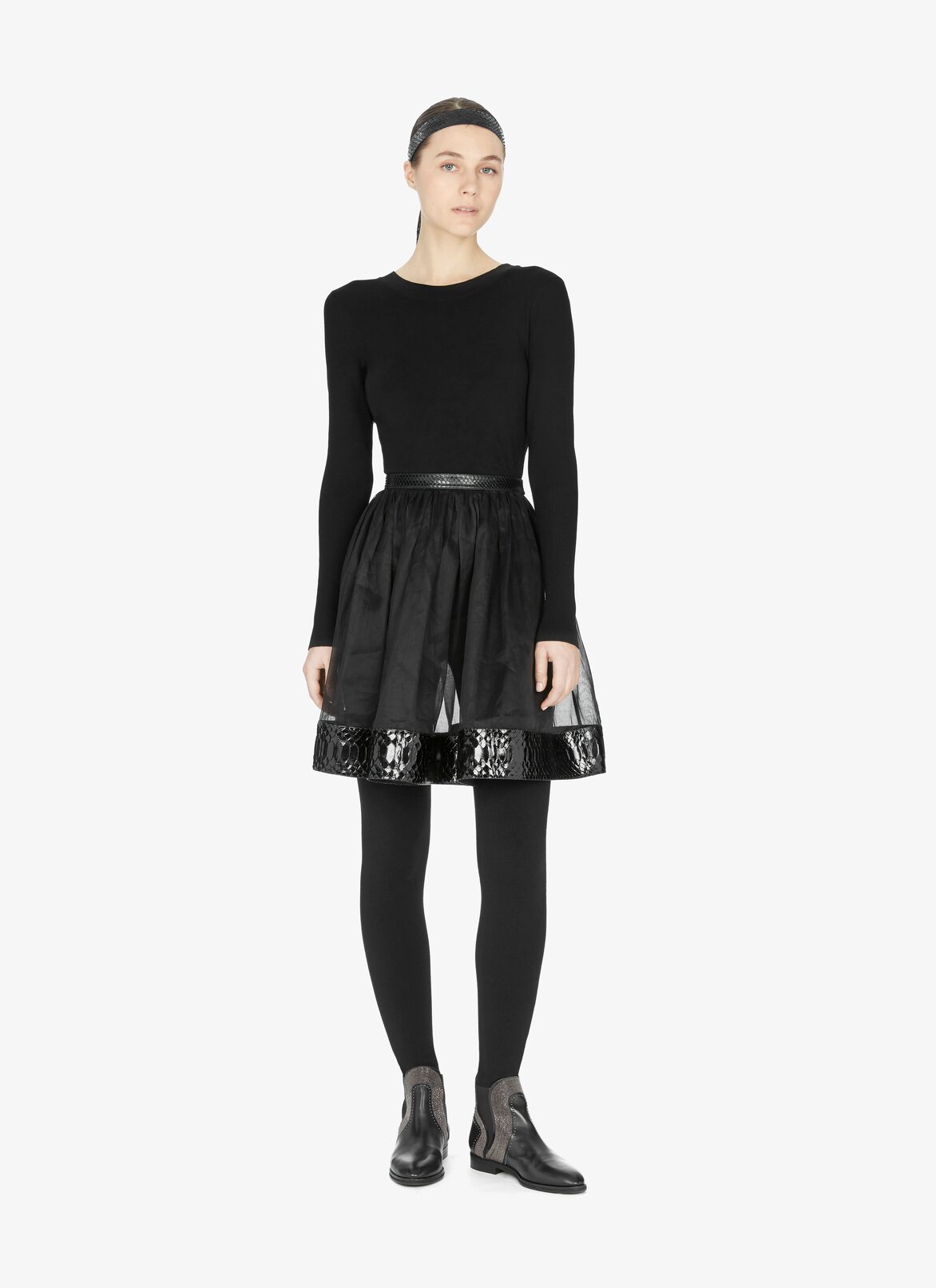 Alaïa Edition 1990 Organza And Python Ballerina Skirt ALAÏA BLACK ALAÏA EDITION 1990 ORGANZA AND PYTHON BALLERINA SKIRT